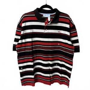 Vintage Rocawear spider stripped hip hop streetwear polo XL